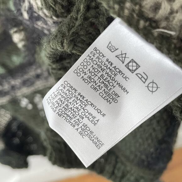 Cottagecore Forest Fairy Long Cardigan XS Green Stripe Knit Boho Festival Grunge - Picture 5 of 7